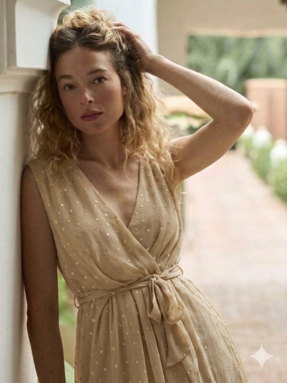 A little bit Alexis faux wrap dress